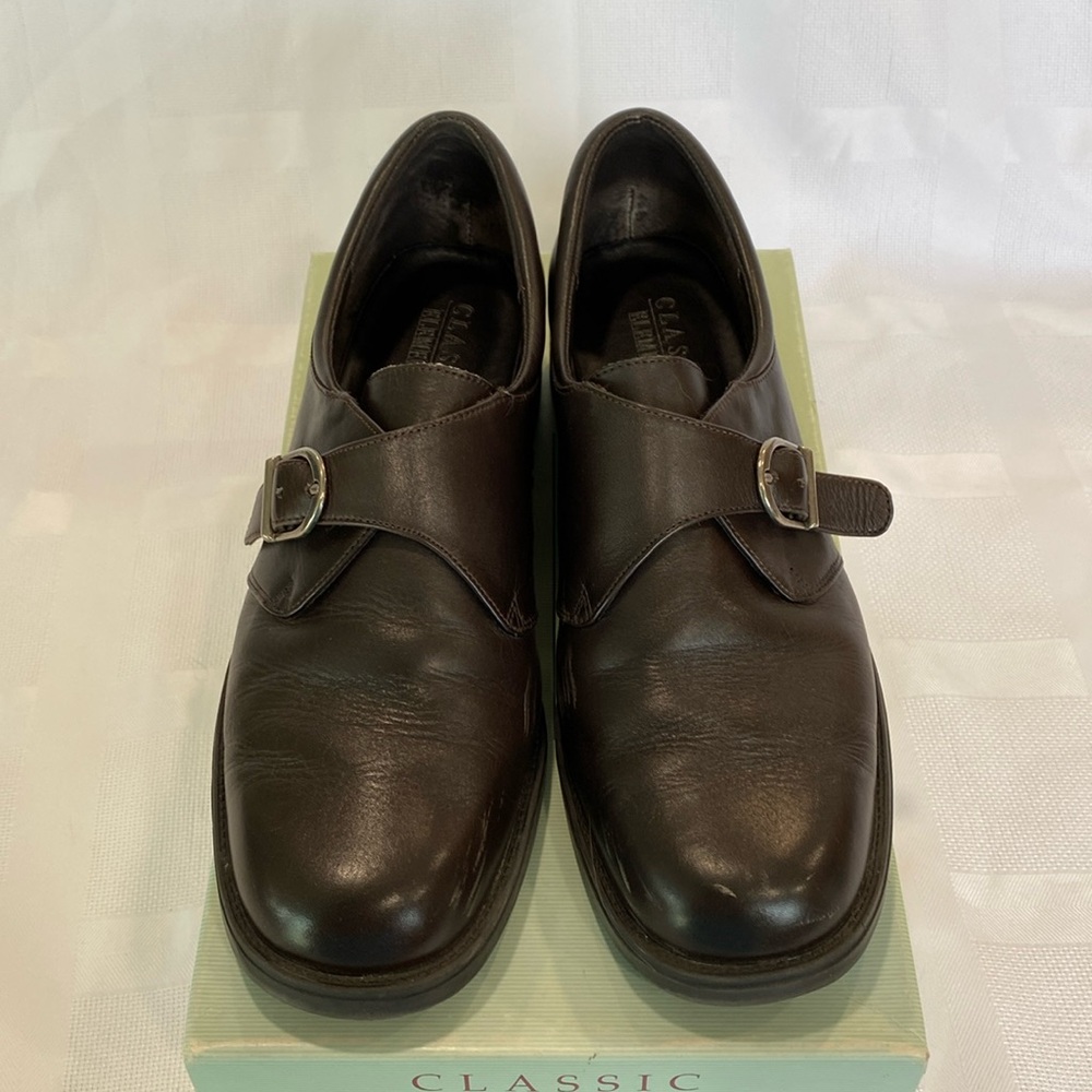 Leather Oxford, Brown, 8M